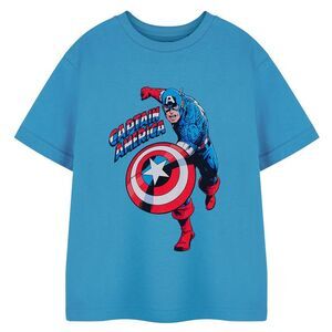Captain America Childrens/Kids Short-Sleeved T-Shirt / Blue